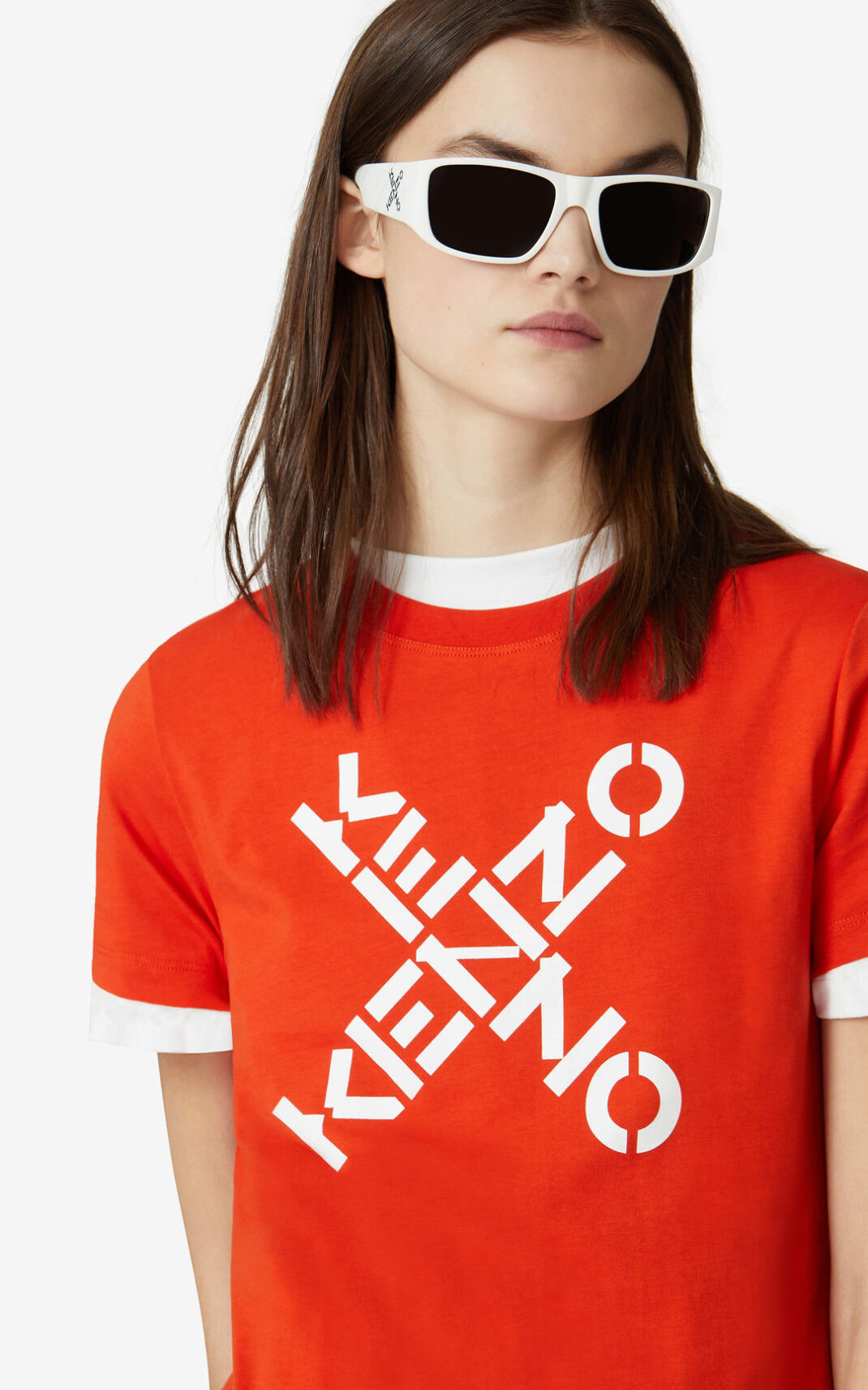 Kenzo Sport Big X Tシャツ レディース 深いオレンジ - MAXVDS429